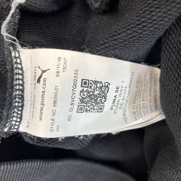 Puma Crewneck Sweater Black and White Women’s Size Small - Picture 12 of 12